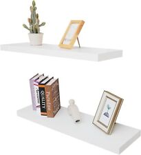 Floating Wall Shelf Set of 2, Wood Wall Decor Storage Shelf, Wall Mount S2TB62 - Toronto - Canada