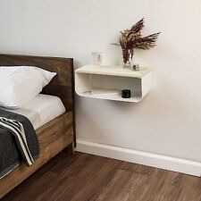 Floating Nightstand with Spruce Top | Modern Bedroom Decor | Minimalist Wall-... - Eugene - US