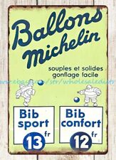cabin decor 1934 Ballons Michelin dealer automotive car shop metal tin sign