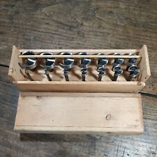 14 Piece Tawain Hole Drill Bit Set Wooden Case Construction Tools