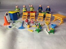 30+ Piece Playmobil Lot Construction Site Park City Action Tools 5 figures