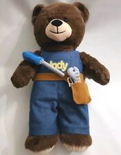 Build a Bear Indy Inland Construction 50 Years Teddy 15 With Tools *Missing Hat"