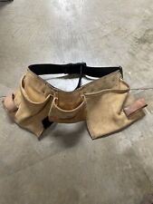 Rooster Leather Work Belt, Construction Pouch