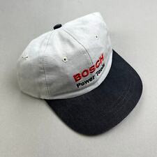 Vintage Bosch Power Tools Hat Strapback Gray Adjustable Workwear Construction