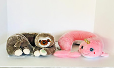 Health Touch Huggable Neck Massager Furry Sloth & Pink Unicorn Fish Fully Works - Mission Viejo - US