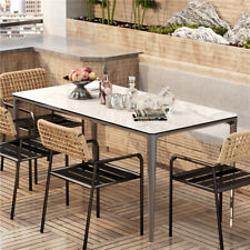 Minimalist Sintered Stone Dining Table Wear-resistant Stone Slate Dining Tables - Mumbai - India