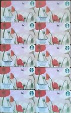 10 2023 STARBUCKS GIFT CARDS ~SPRING SEASONS~ NO VALUE PIN NUMBER COVERED