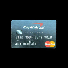 CapitolOne Platinum paper back NEW COLLECTIBLE GIFT CARD $0