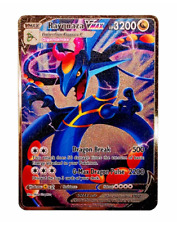 Pokemon Rayquaza Vmax Gold Metal Collectable Cards HP 3200 VMAX Display / Gift