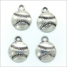 100pcs / lot Baseball Antique Silver Charms Pendants Jewelry Making DIY 18*15mm