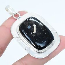 Turritella Agate Gemstone Handmade Ethnic Silver Jewelry Pendant 2.3 PSL4596"