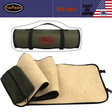 Tourbon Shotgun/Rifle Cleaning Mat Pad Clean Kits Pocket Rollup Fleece Lined NEW