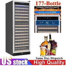 177-Bottle Smart Wine Cooler W/Lock Freestanding Wine Fridge Temperature Control - Seattle - US