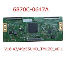 6870C-0647A V16 434955UHD_TM120_v0.1 lg tv t con board logic card good test - CN