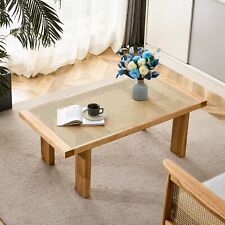 Modern and Minimalist Rectangular Rattan Tabletop Side Table Rectangular Tables - Mumbai - India