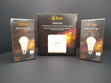 ** NEW ** Hive Hub & 2 Hive Active Light 9W Smart LED Dimmable Warm White - Randolph - US