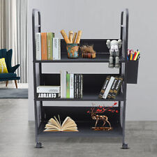 3-tier Library Book Storage Cart Rolling Book Truck Book Cart W/ Handle + Wheels - Toronto - Canada