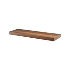 Dolle Wall Shelf 35.4x9.8" Walnut MDF Modern Floating Decorative w/ Brackets - Toronto - Canada"