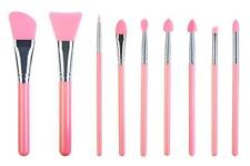 9 Pcs Silicone Makeup Brush Set Applicator for Face Care Eyeliner Eyebrow Eye...