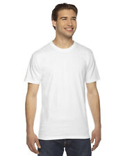 American Apparel Unisex Fine Jersey Short Sleeve Stylish Plain T Shirt 2001