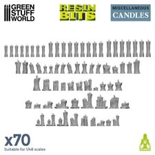 70x Resin Candles - Resin 40K Sigmar Decor Modelling Chandelier Wargames