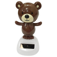 Bear Car Dashboard Decorations Solar Dancing Toys for Automotive Interior Decor