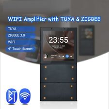 Smart Home Wall Amplifier WIFI Bluetooth Touch Screen 4 Gang Light Switch Module - CN