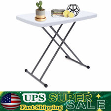 Height Adjustable Folding Table Snack Desk Laptop Table Small Computer Desk