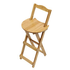 Folding Bamboo Stool Portable Tall Chair Bar Stool Foldable Porch Kitchen Chair - Toronto - Canada