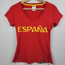 FIFA Women's Small Shirt Top World Cup Russia Spain 2018 Espana Soccer Cotton