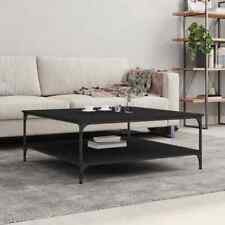 Coffee Table Black 100x100x40 cm Engineered Wood