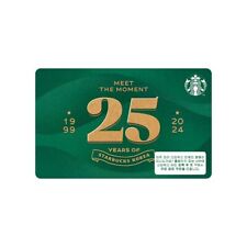 STARBUCKS KOREA 2024 25th Anniversary gift card