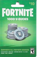 FORTNITE 1000 V-BUCKS GIFT CARD - NO $ VALUE ON CARD - collectable only