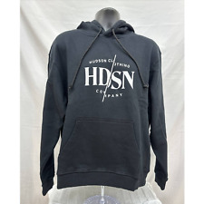 NWT Hudson Clothing Co. Mens Sz L Black Logo Hoodie