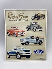 VTG 1996 Ford Metal Sign 80 Years Tribute America's Pickup Truck 1917-1997 Decor