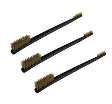 Brass Cleaning Brush Brushes 3 Pieces Gun Rifle Pistol Cleaning DOUBLE ENDED!