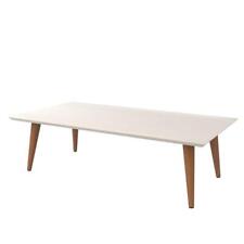 Manhattan Furniture Wooden Mid-Century Minimalist Single Rectangle Splayed White - Mumbai - India