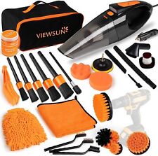 Complete Car Wash Kit Supplies Deep Cleaning 21PCS High Power Handheld Vacuum