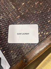 Saint laurent giftcard