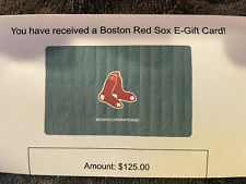 $125 Boston Red Sox Tickets Gift Card