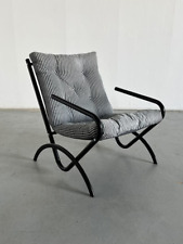 Vintage Ikea Style Postmodern Memphis Armchair,Minimalist Black and White Stripe - Mumbai - India