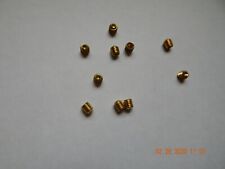 BRASS SOCKET SET SCREWS 5/16-18 x 5/16 CUP POINT 8 PCS. NEW - Gaines - US"