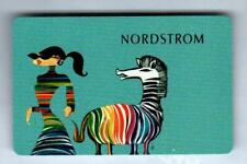 NORDSTROM Colorful Stripped Woman and Zebra ( 2011 ) Gift Card ( $0 )
