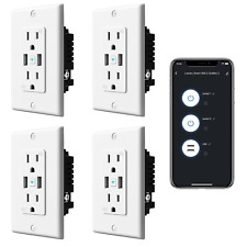 Ilintek Smart Outlet with USB, Standard Electrical Outlets in Wall Work with Ale - Denver - US