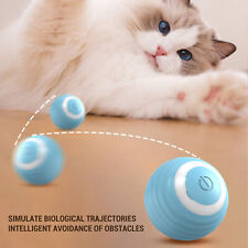 Smart Interactive Toy Ball with Colorful Light Kitten Toy for Pet with Fun - Walnut - US