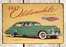 garage poster decorative wall art 1947 automotive car automobile metal tin sign