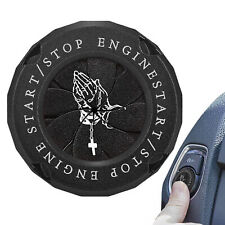 Automotive Push Button Decoration Push to Start Cover with Rotating Design Safe