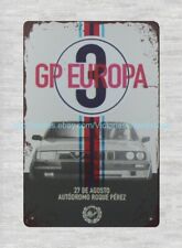 old car automotive Gp Europa metal tin sign home decor furniture