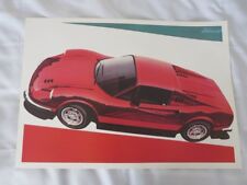 Poster Ferrari 246 Dino Art Poster Vintage Automotive Art Decor