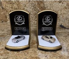 Lexus Decorative Automotive Collectible Custom Made Set of Bookends - MUST SEE!